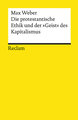 Die protestantische Ethik und der »Geist« des Kapitalismus. Studienausgabe