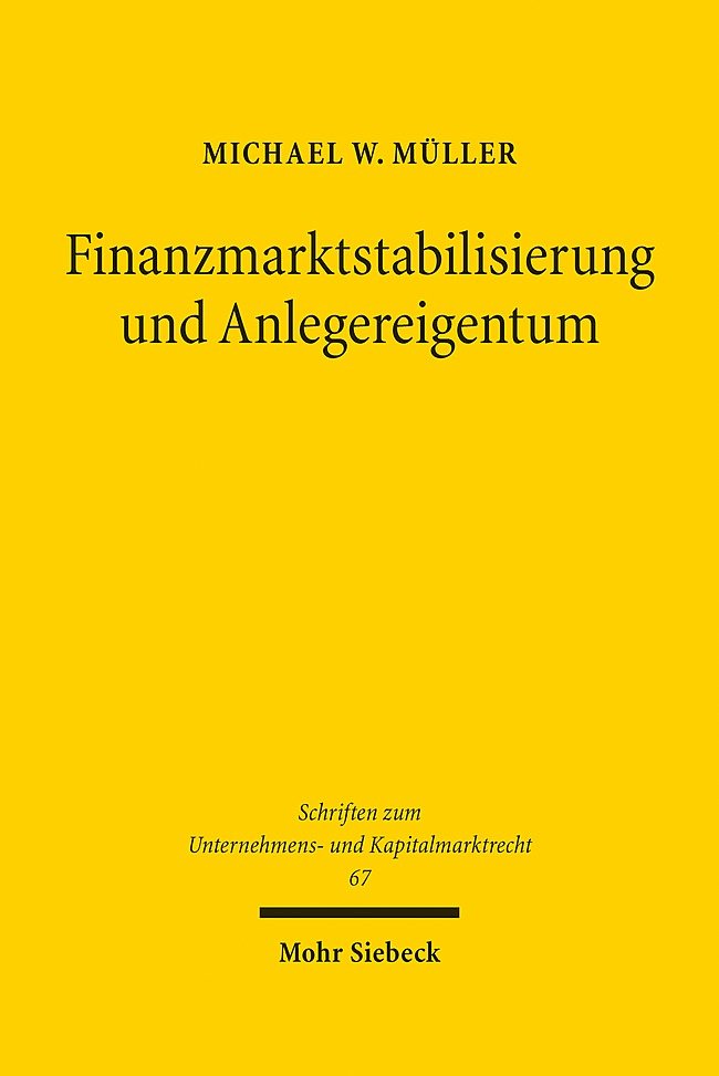 Finanzmarktstabilisierung und Anlegereigentum