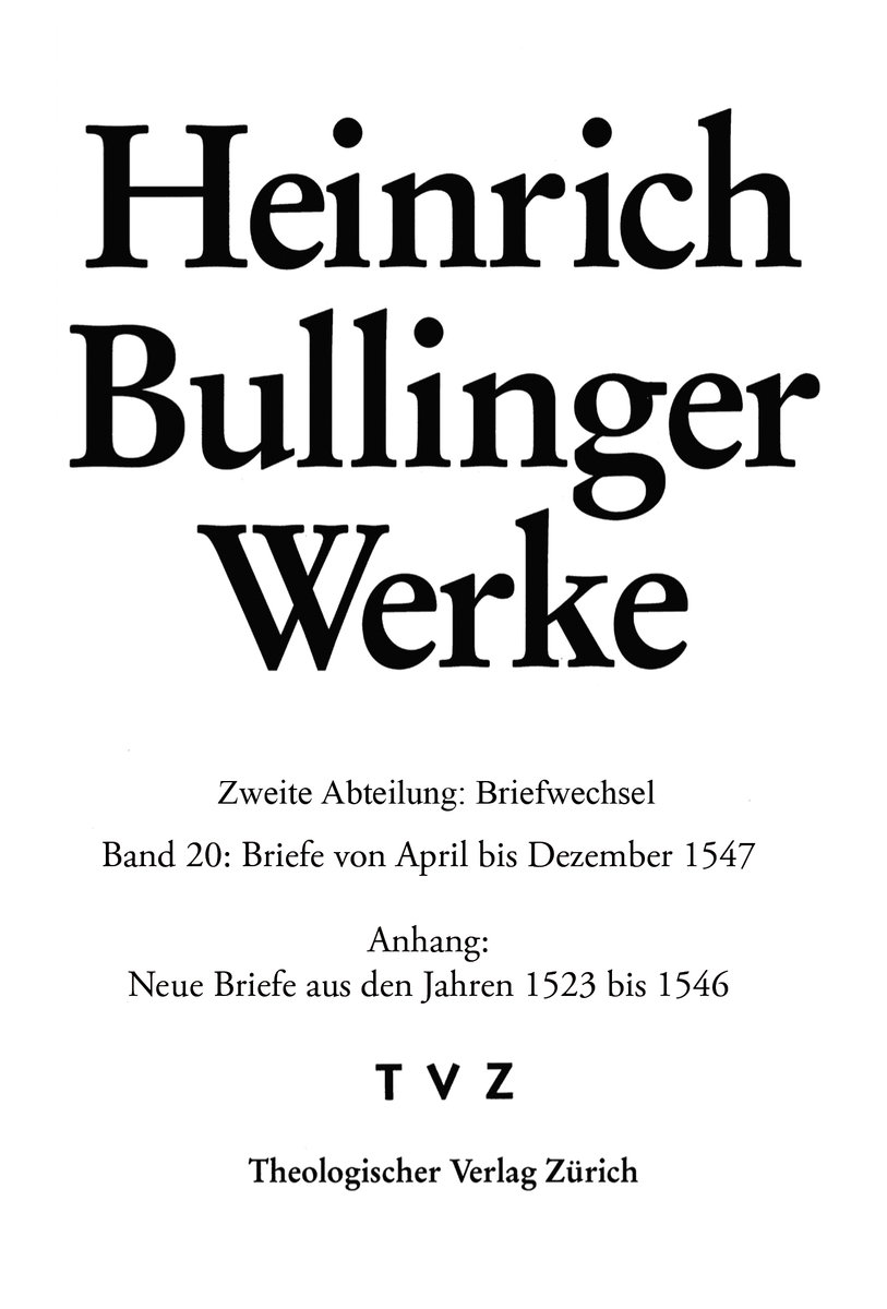 Briefe von April bis Dezember 1547