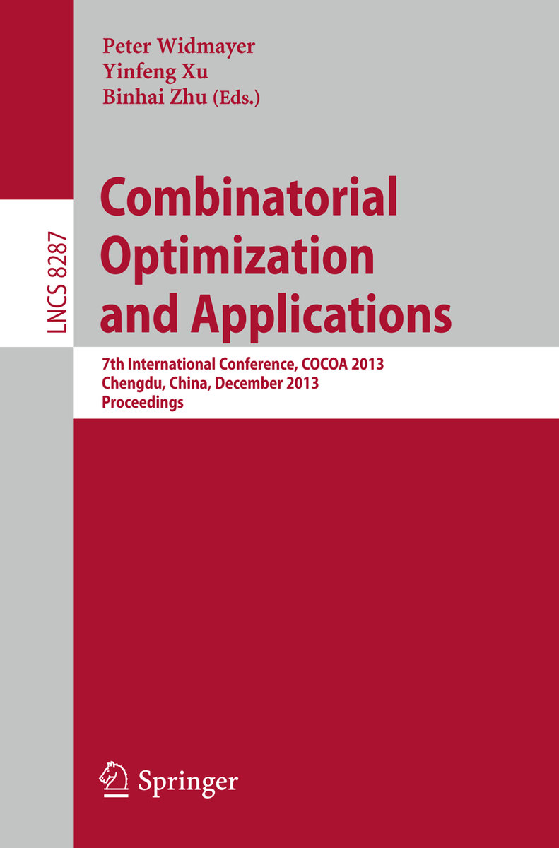 Combinatorial Optimization and Applications