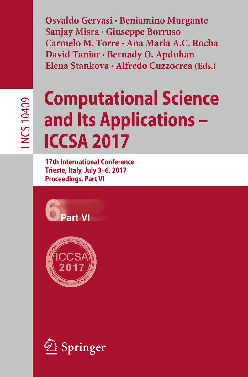 Computational Science and Its Applications ¿ ICCSA 2017