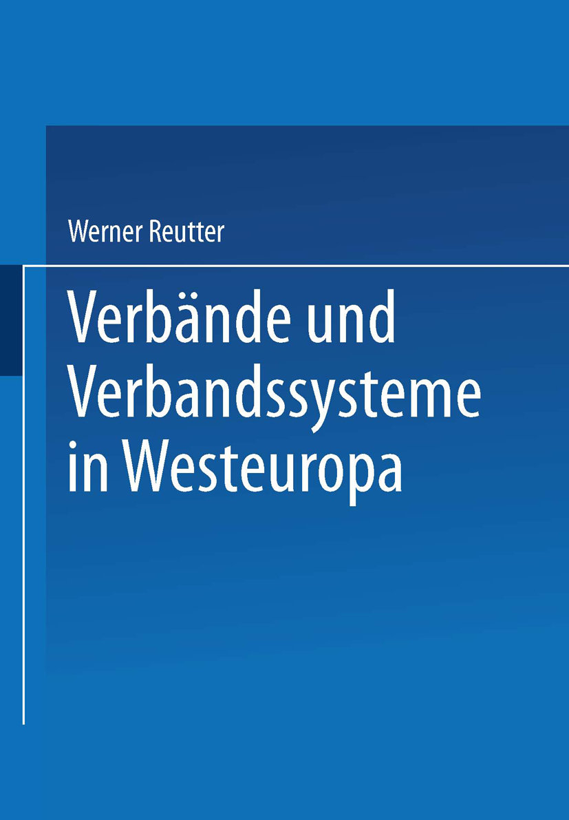 Verbände und Verbandssysteme in Westeuropa