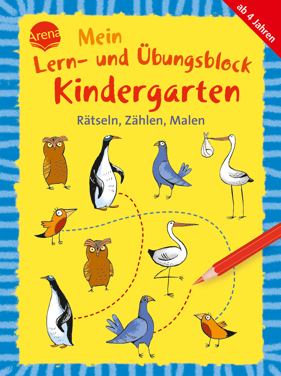 Mein Lern- und Übungsblock Kindergarten. Rätseln, Zählen, Malen