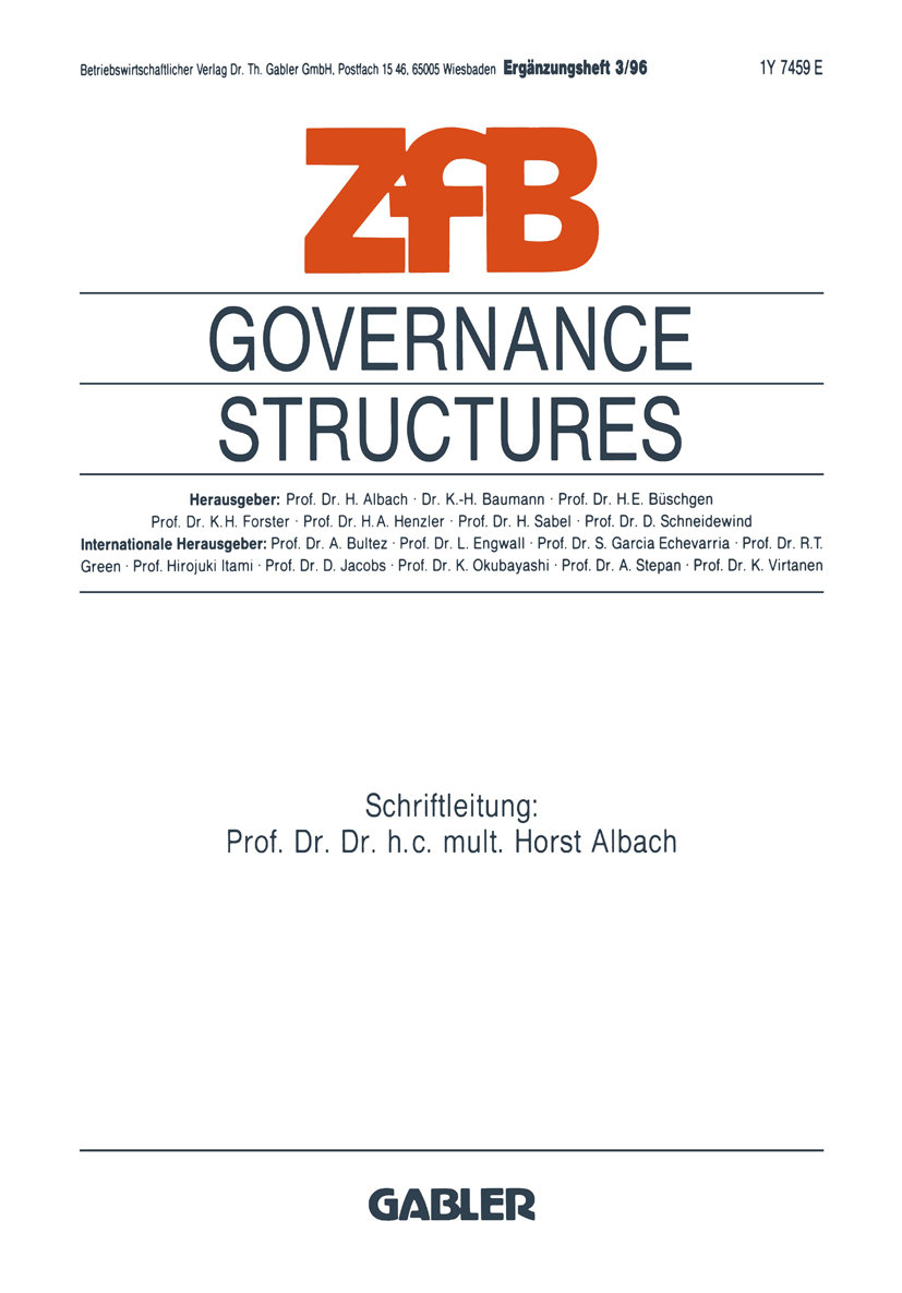 Governance Structures