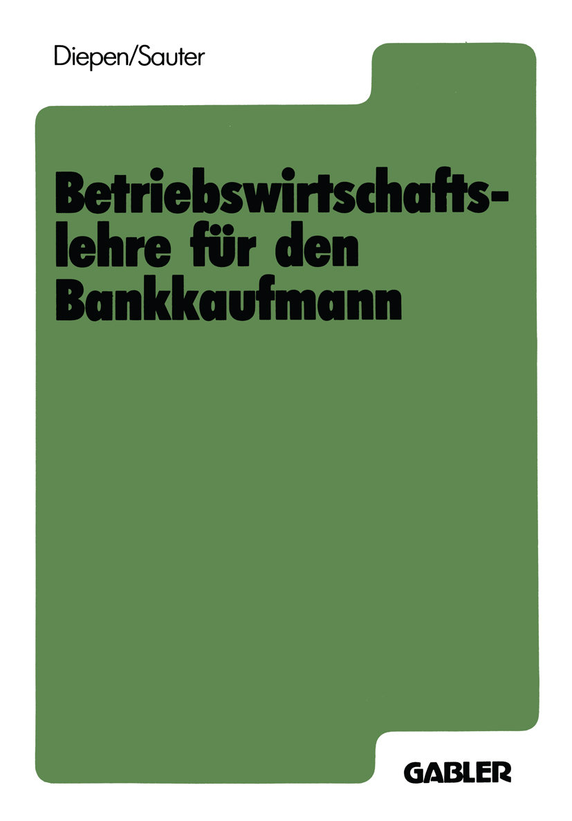 Betriebswirtschaftslehre für den Bankkaufmann