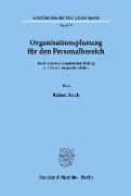 Organisationsplanung für den Personalbereich