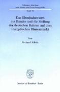 Das Eisenbahnwesen des Bundes und die Stellung der deutschen Bahnen auf dem Europäischen Binnenmarkt