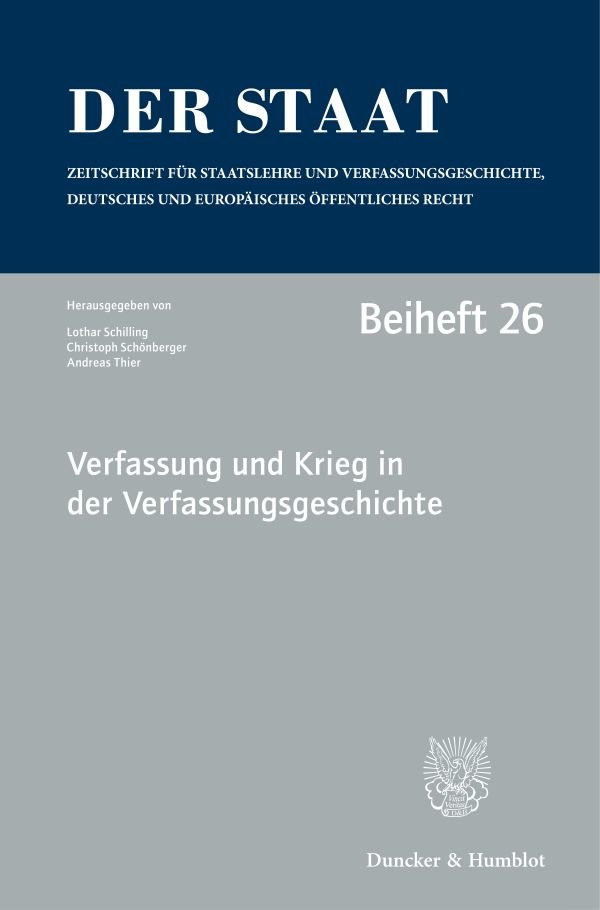 Verfassung und Krieg in der Verfassungsgeschichte