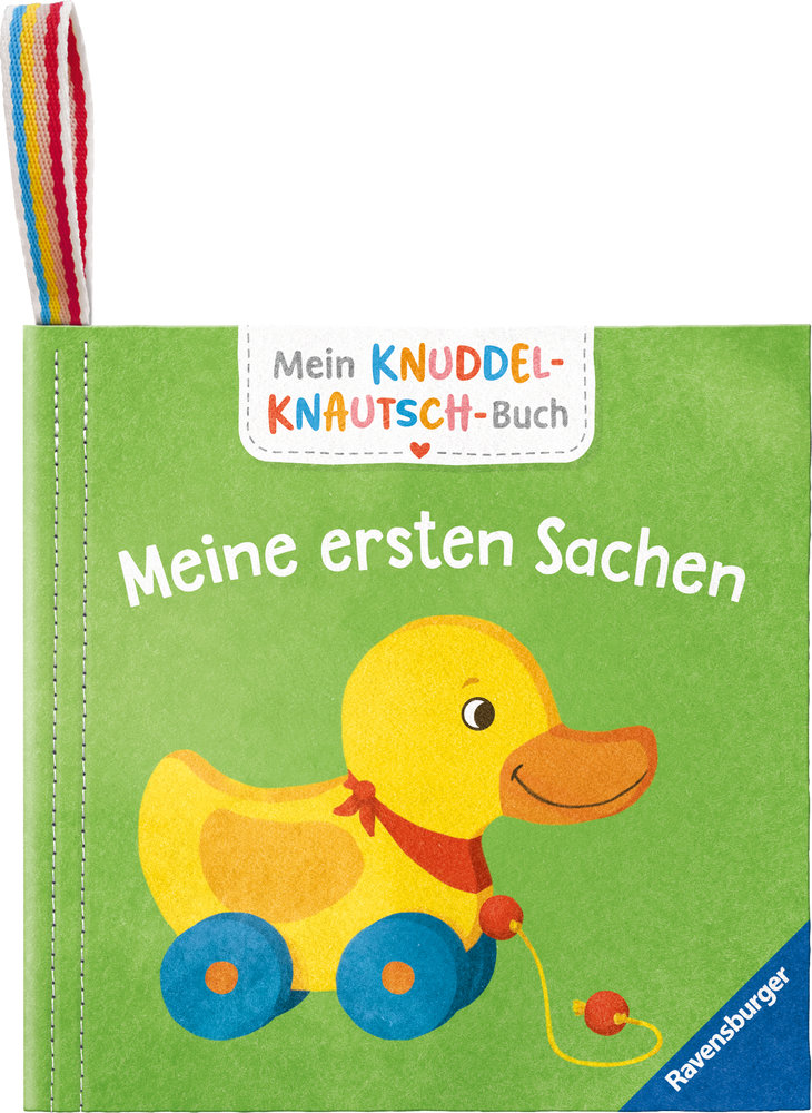 Mein Knuddel-Knautsch-Buch: Meine ersten Sachen; weiches Stoffbuch, waschbares Badebuch, Babyspielzeug ab 6 Monate