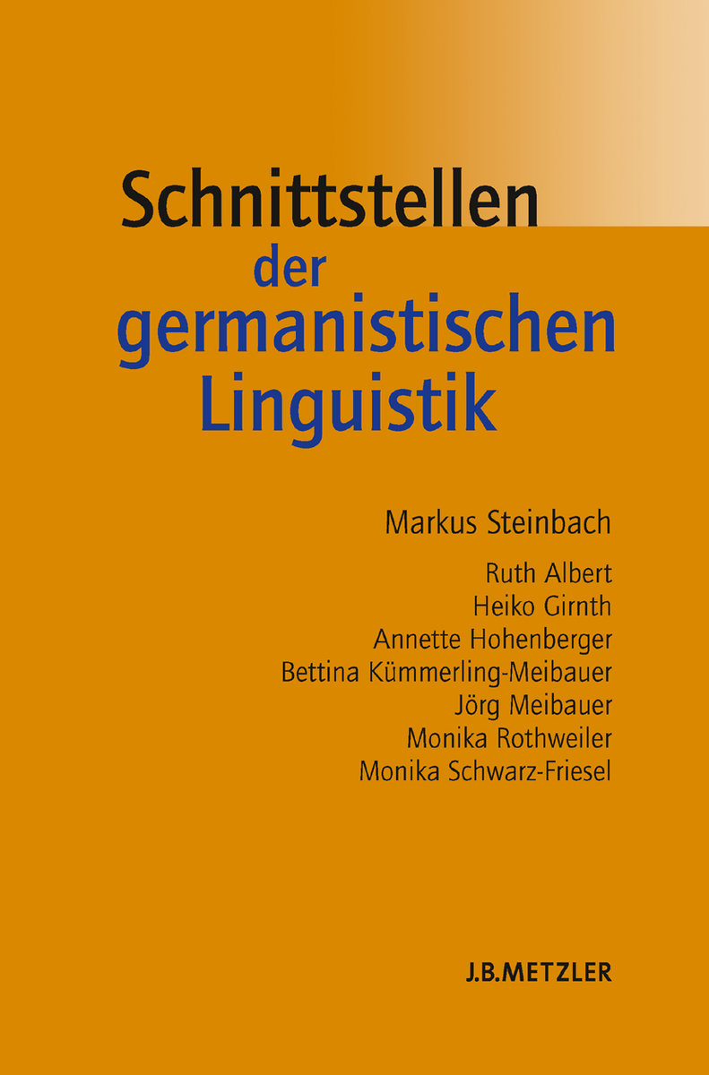 Schnittstellen der germanistischen Linguistik