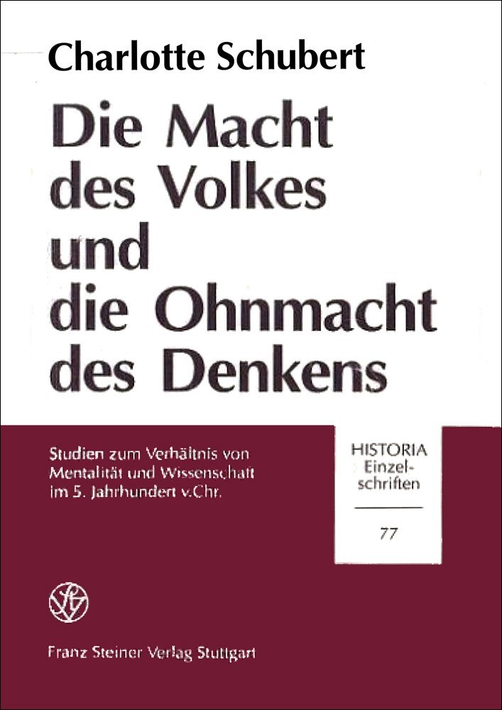 Die Macht des Volkes und die Ohnmacht des Denkens