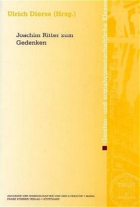 Joachim Ritter zum Gedenken