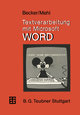 Textverarbeitung mit Microsoft WORD