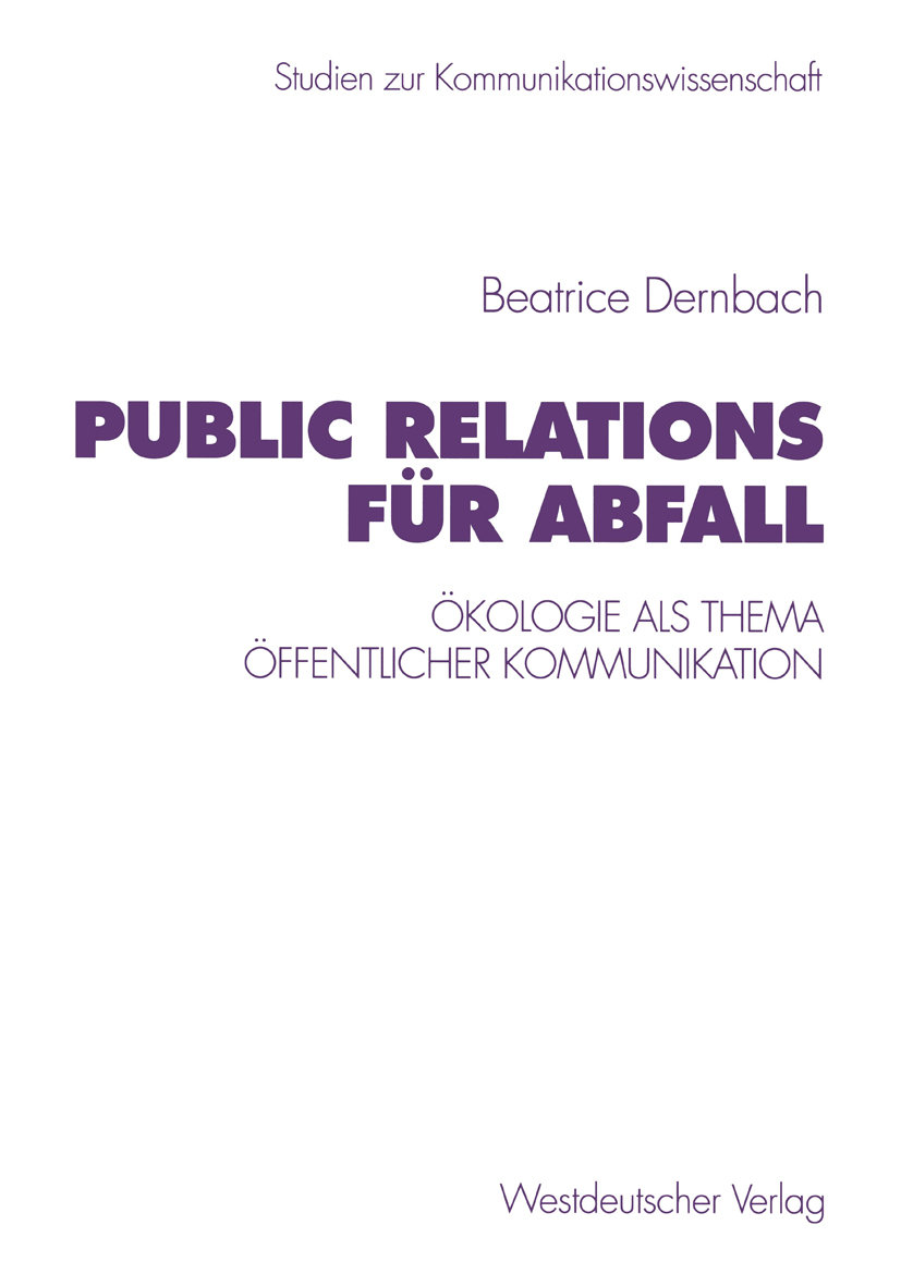 Public Relations für Abfall