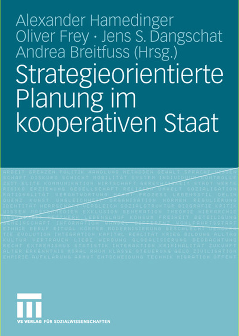 Strategieorientierte Planung im kooperativen Staat