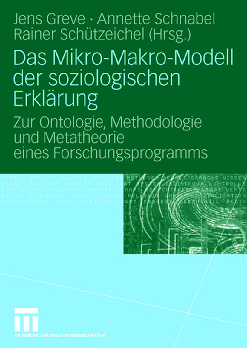 Das Mikro-Makro-Modell der soziologischen Erklärung