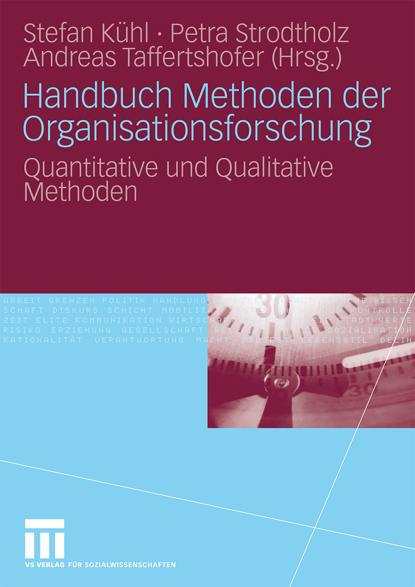 Handbuch Methoden der Organisationsforschung