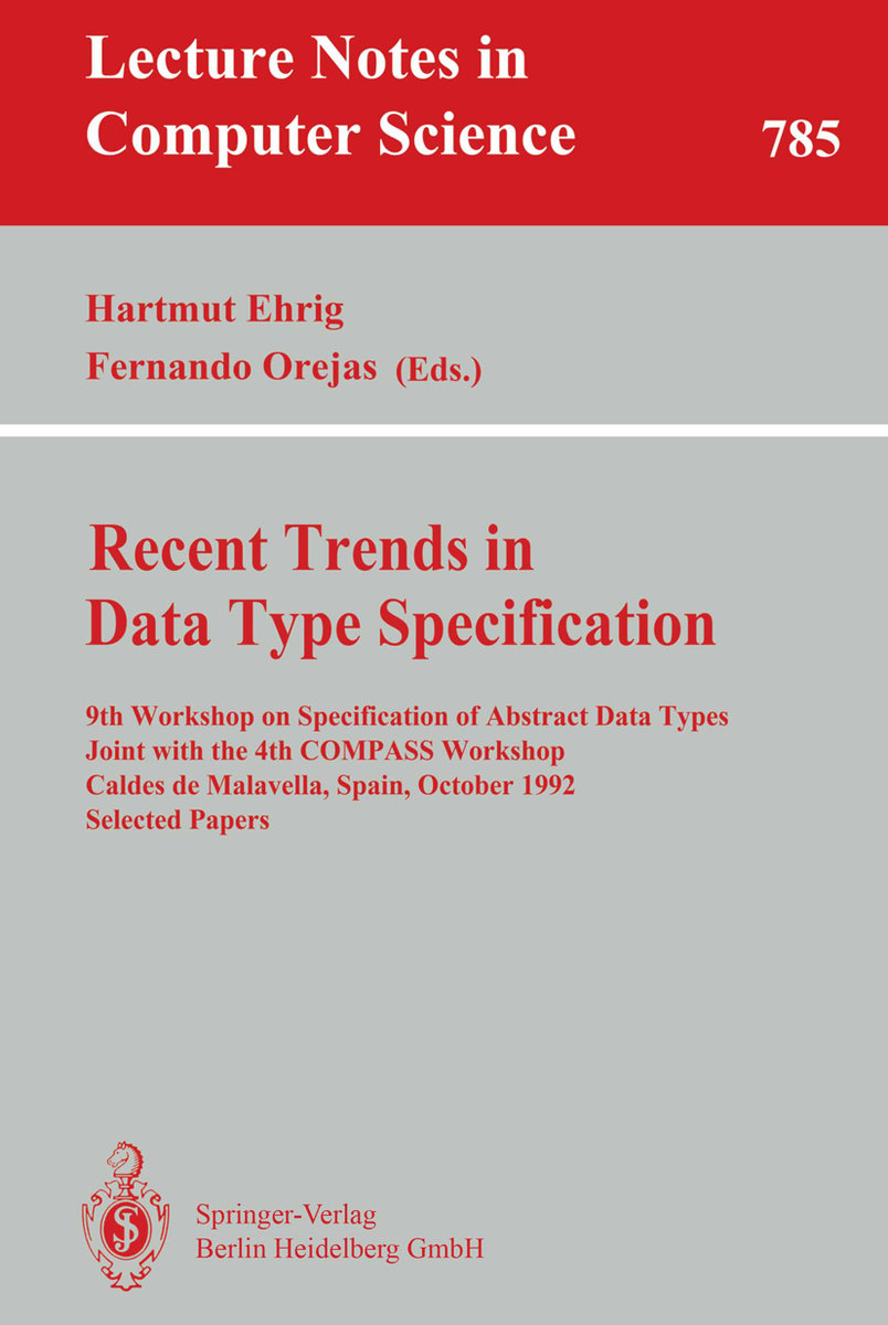 Recent Trends in Data Type Specification