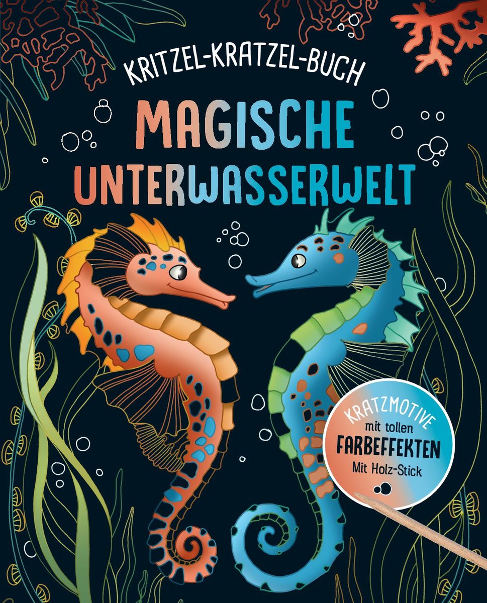 Magische Unterwasserwelt - Kritzel-Kratzel-Buch für Kinder ab 7 Jahren