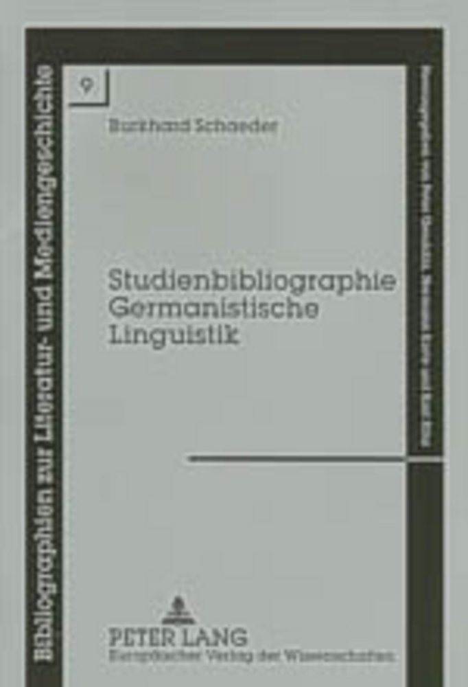 Studienbibliographie Germanistische Linguistik