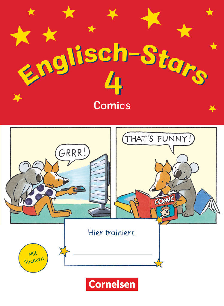 Englisch-Stars, Allgemeine Ausgabe, 4. Schuljahr, Übungsheft Comics, Mit Lösungen