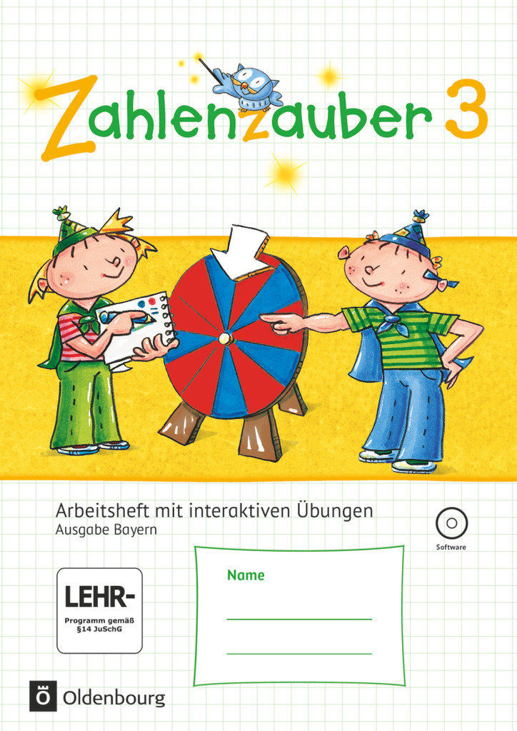 Zahlenzauber, Mathematik für Grundschulen, Ausgabe Bayern 2014, 3. Jahrgangsstufe, Arbeitsheft mit interaktiven Übungen, Mit CD-ROM und Lösungsheft