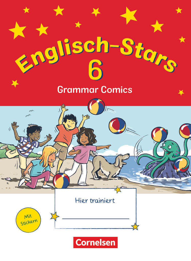 Englisch-Stars, Allgemeine Ausgabe, 6. Schuljahr, Übungsheft Grammar Comics, Mit Lösungen