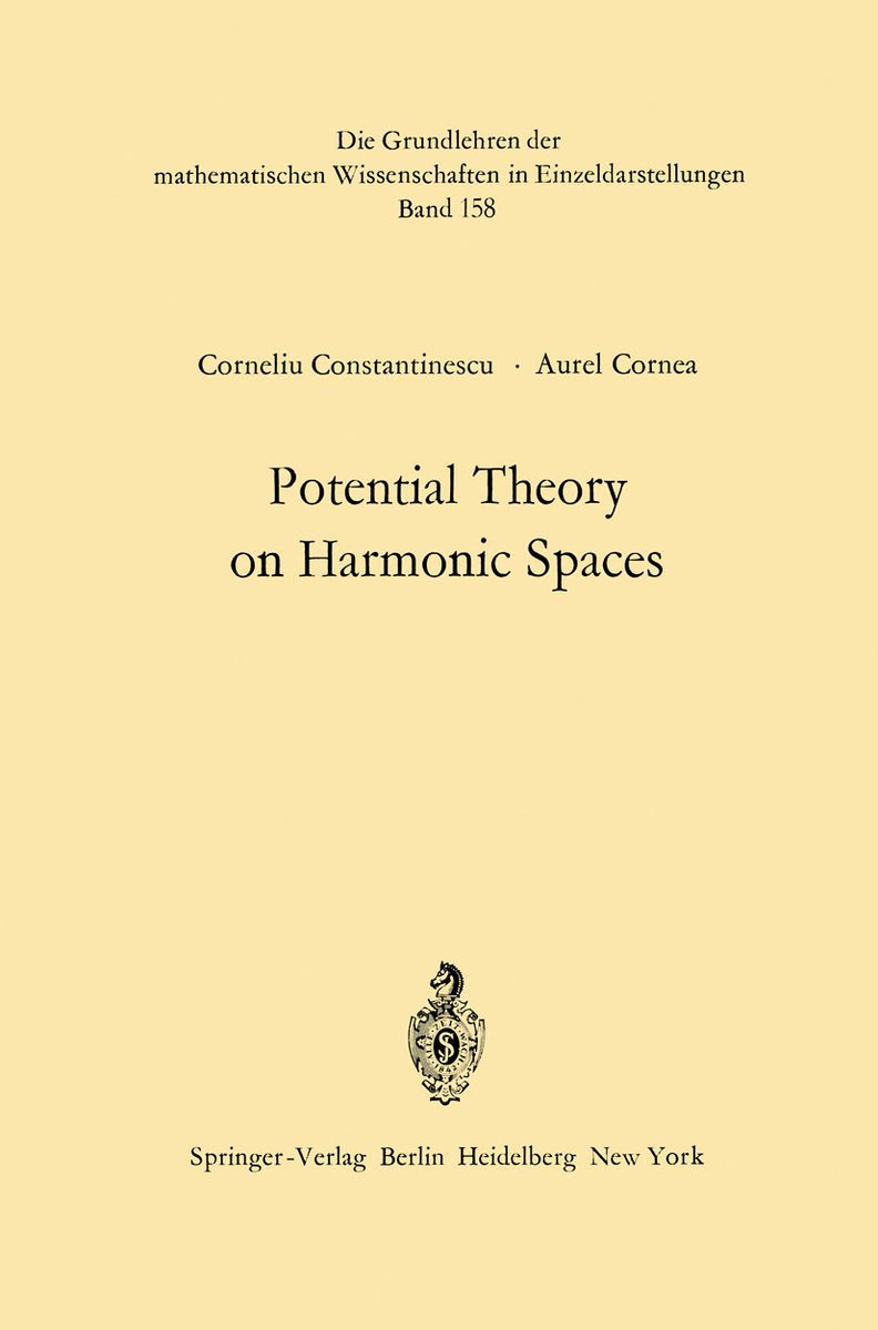 Potential Theory on Harmonic Spaces