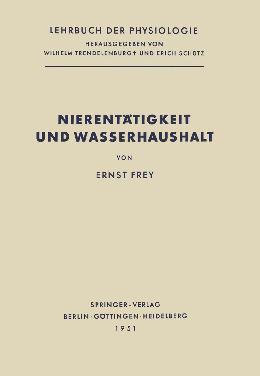 Nierentätigkeit und Wasserhaushalt