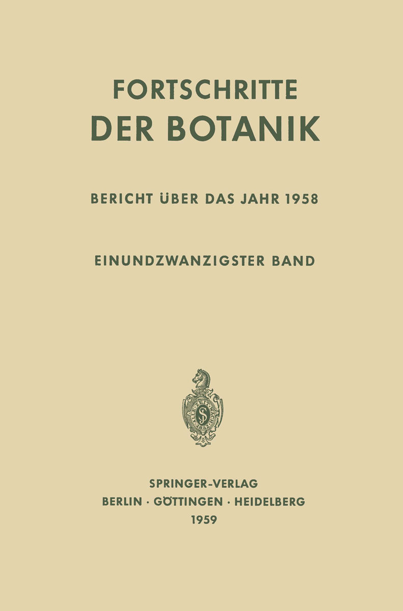 Bericht Über das Jahr 1958