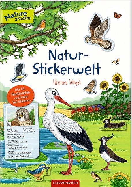 Natur-Stickerwelt - Unsere Vögel/Mit 44 Steckbriefen und über 140 Stickern