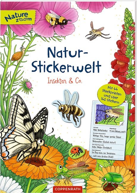 Natur-Stickerwelt - Insekten & Co./Mit 44 Steckbriefen und über 140 Stickern