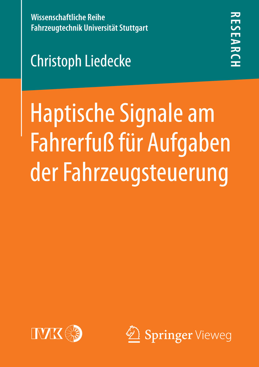 Haptische Signale am Fahrerfuß für Aufgaben der Fahrzeugsteuerung