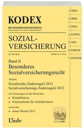 KODEX Sozialversicherung, Band II