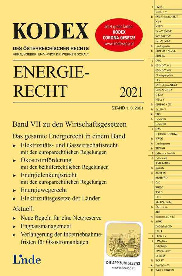 KODEX Energierecht 2021