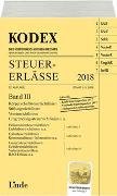 KODEX Steuer-Erlässe 2018 Band III