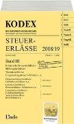 KODEX Steuer-Erlässe 2018/19 Band III