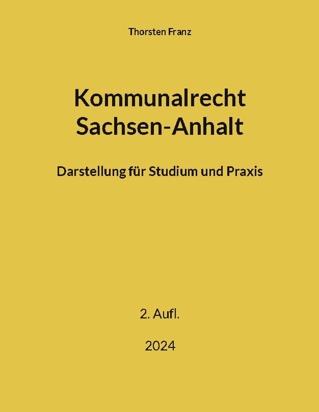 Kommunalrecht Sachsen-Anhalt