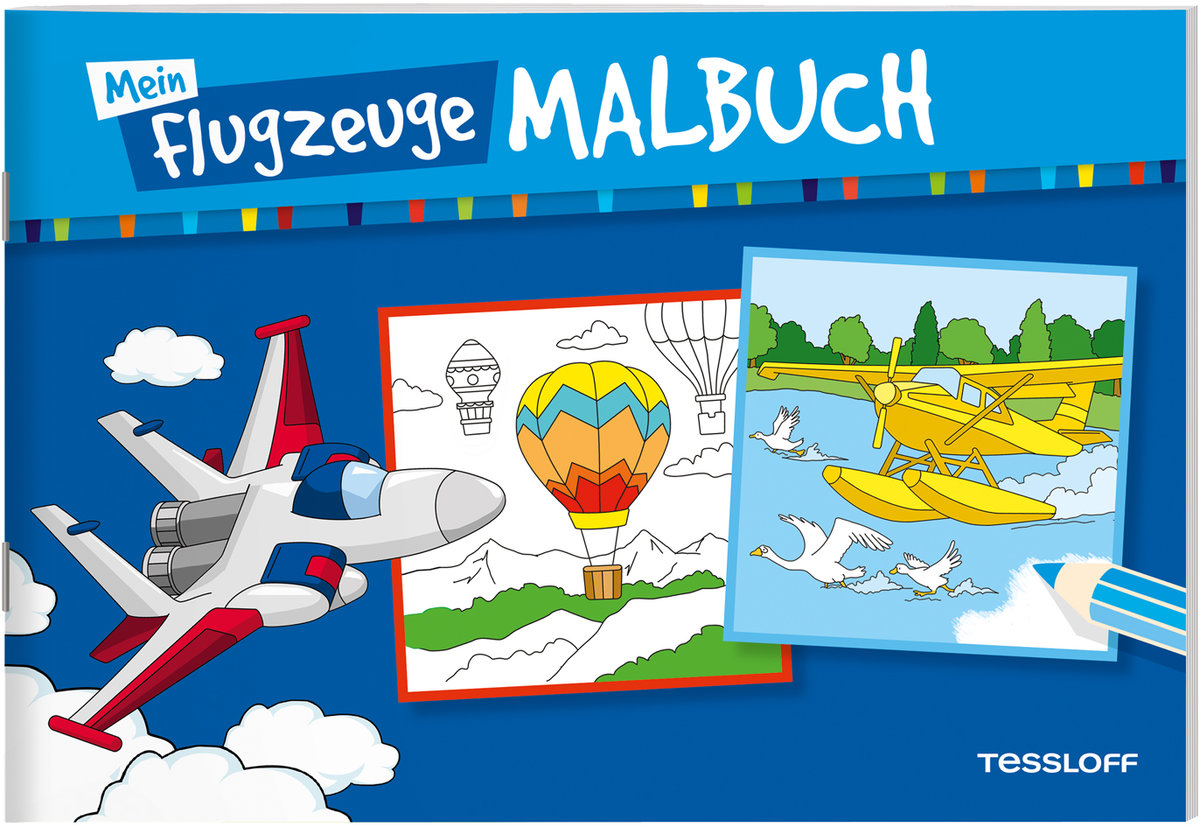 Mein Flugzeuge-Malbuch