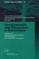 Energiemodelle zum Klimaschutz in Deutschland