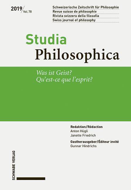 Was ist Geist? / Qu´est-ce que l´esprit?