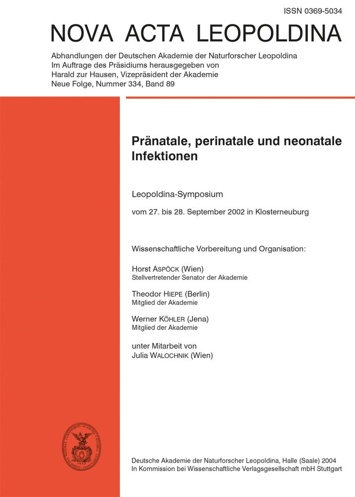 Pränatale, perinatale und neonatale Infektionen