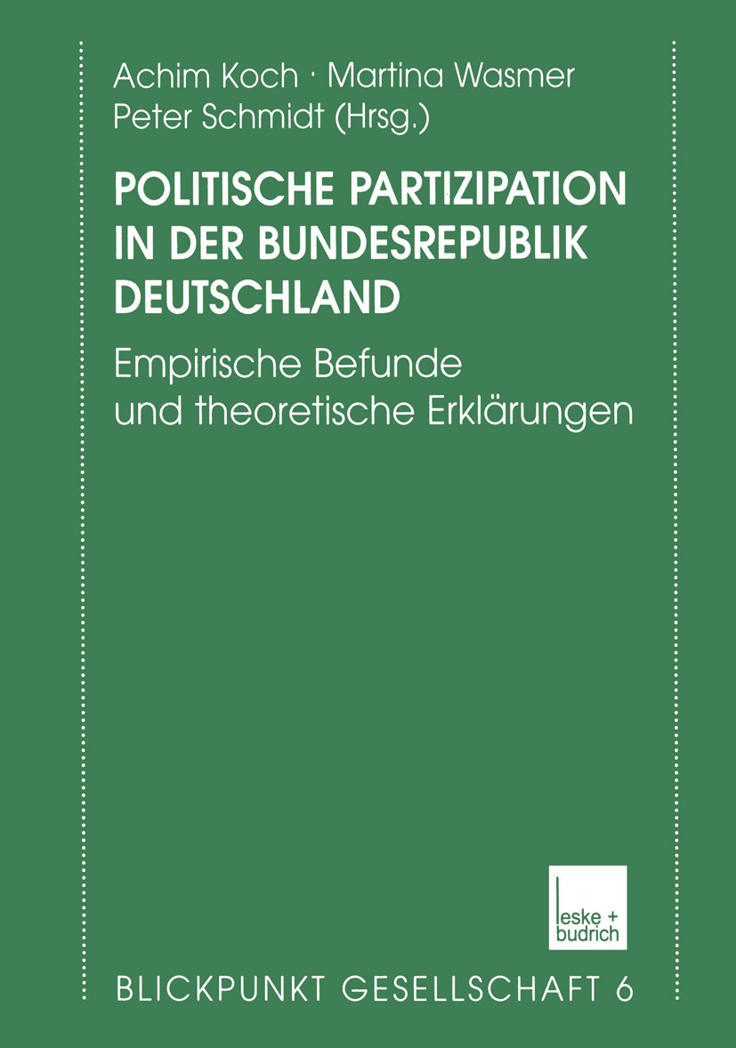 Politische Partizipation in der Bundesrepublik Deutschland