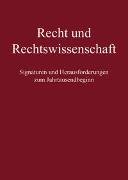 Recht und Rechtswissenschaft