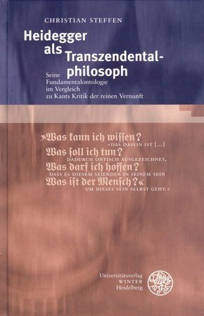 Heidegger als Transzendentalphilosoph