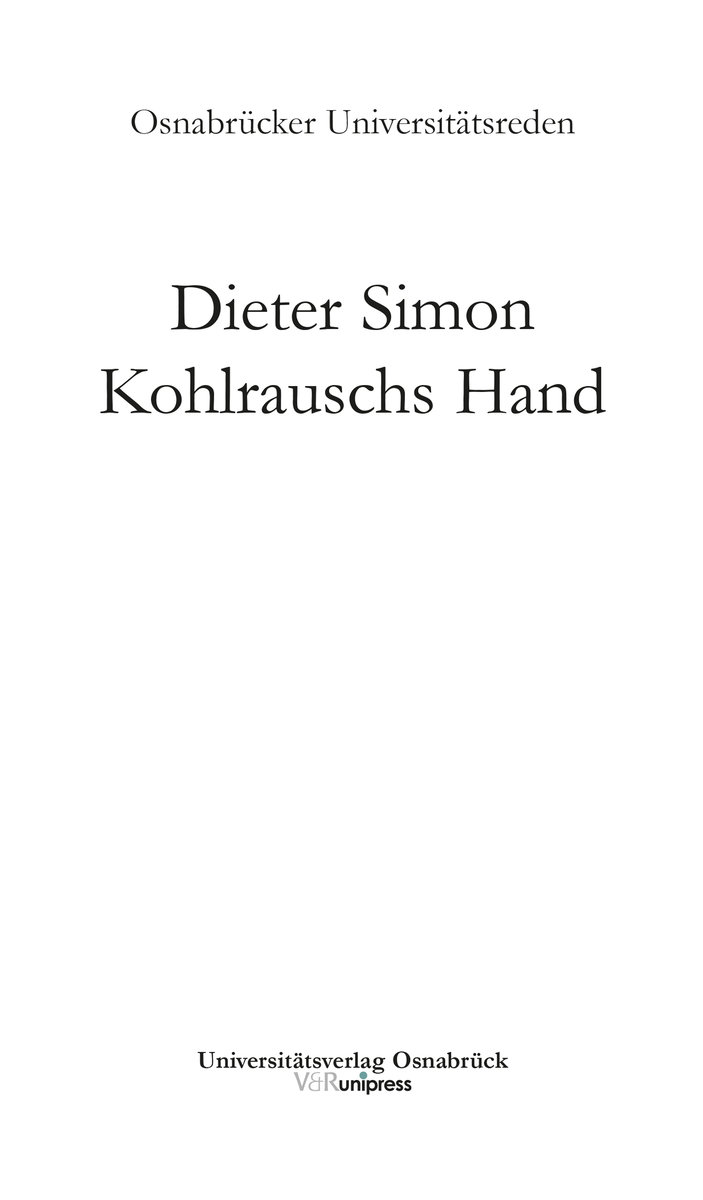 Kohlrauschs Hand