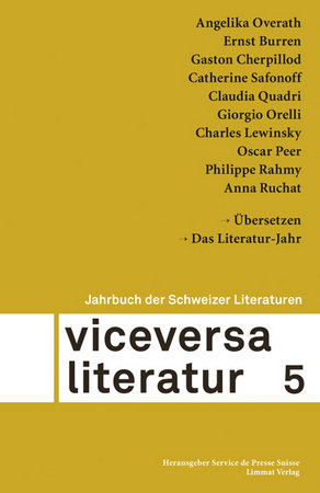 Viceversa 5 - Jahrbuch der Schweizer Literaturen