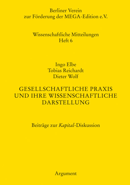 Gesellschaftliche Praxis und ihre wissenschaftliche Darstellung