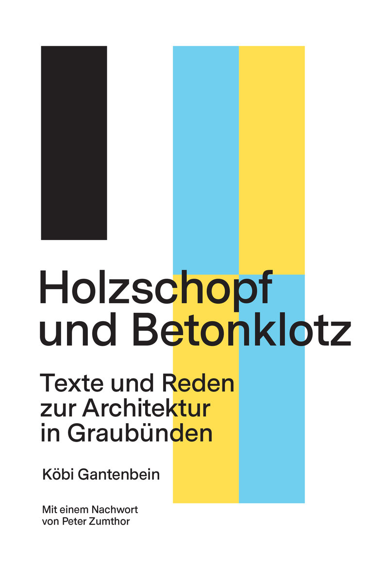 Holzschopf und Betonklotz