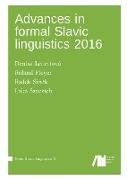 Advances in formal Slavic linguistics 2016